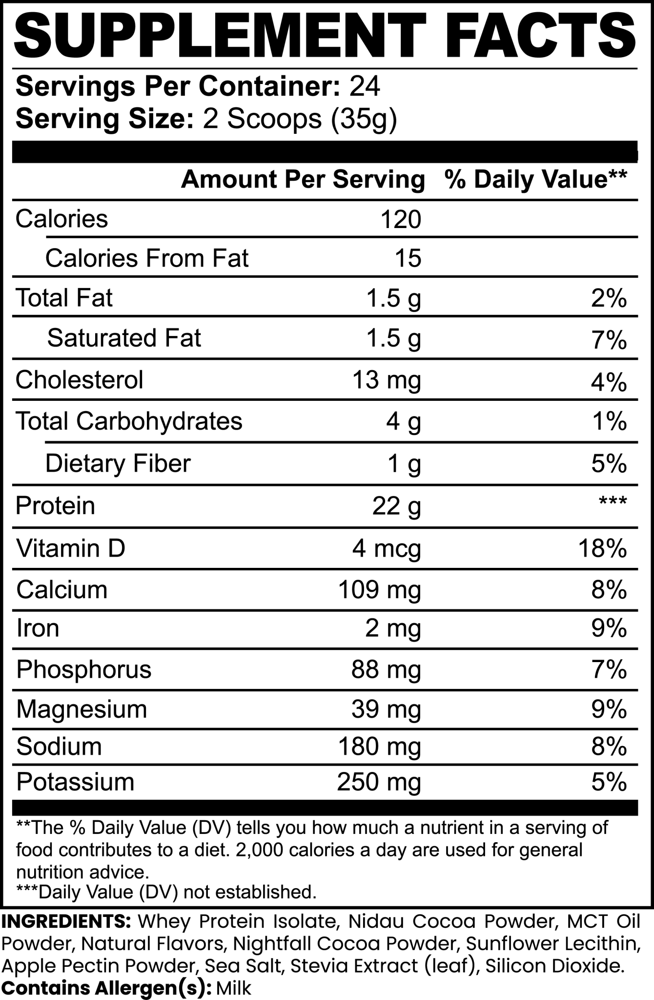 Advanced 100% Whey Protein Isolate (Chocolate) - Flo Real Life Nutrition