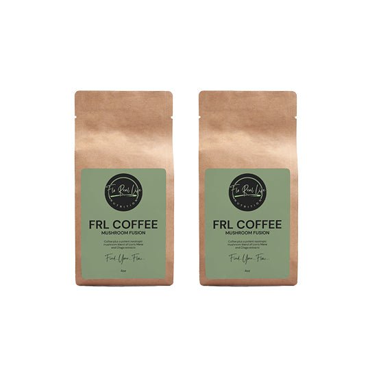 FRL Coffee - Mushroom Fusion: Lion’s Mane & Chaga 4oz - Flo Real Life Nutrition