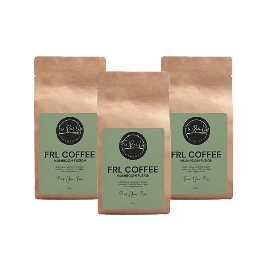 FRL Coffee - Mushroom Fusion: Lion’s Mane & Chaga 4oz - Flo Real Life Nutrition