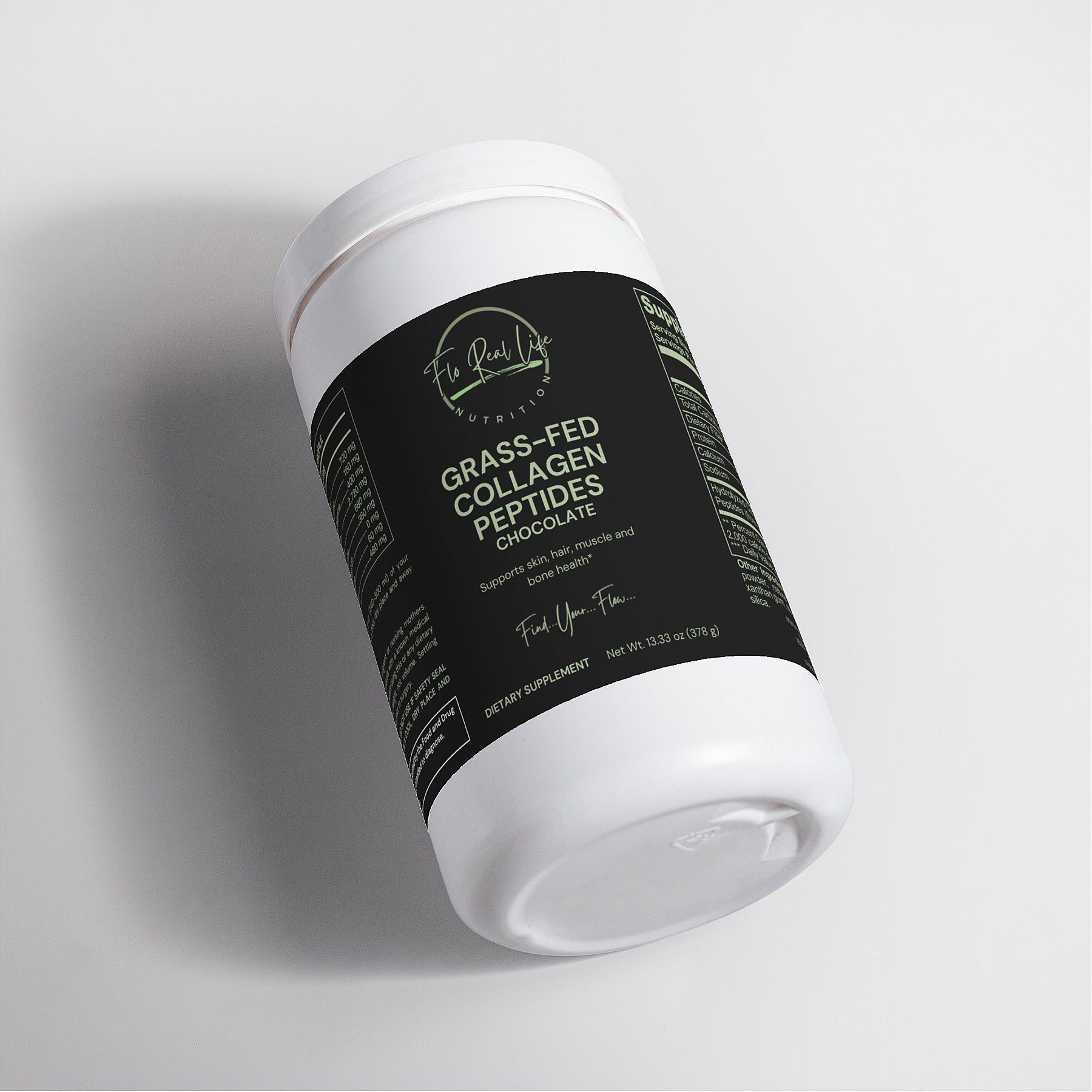 Grass - Fed Collagen Peptides Powder (Chocolate) - Flo Real Life Nutrition