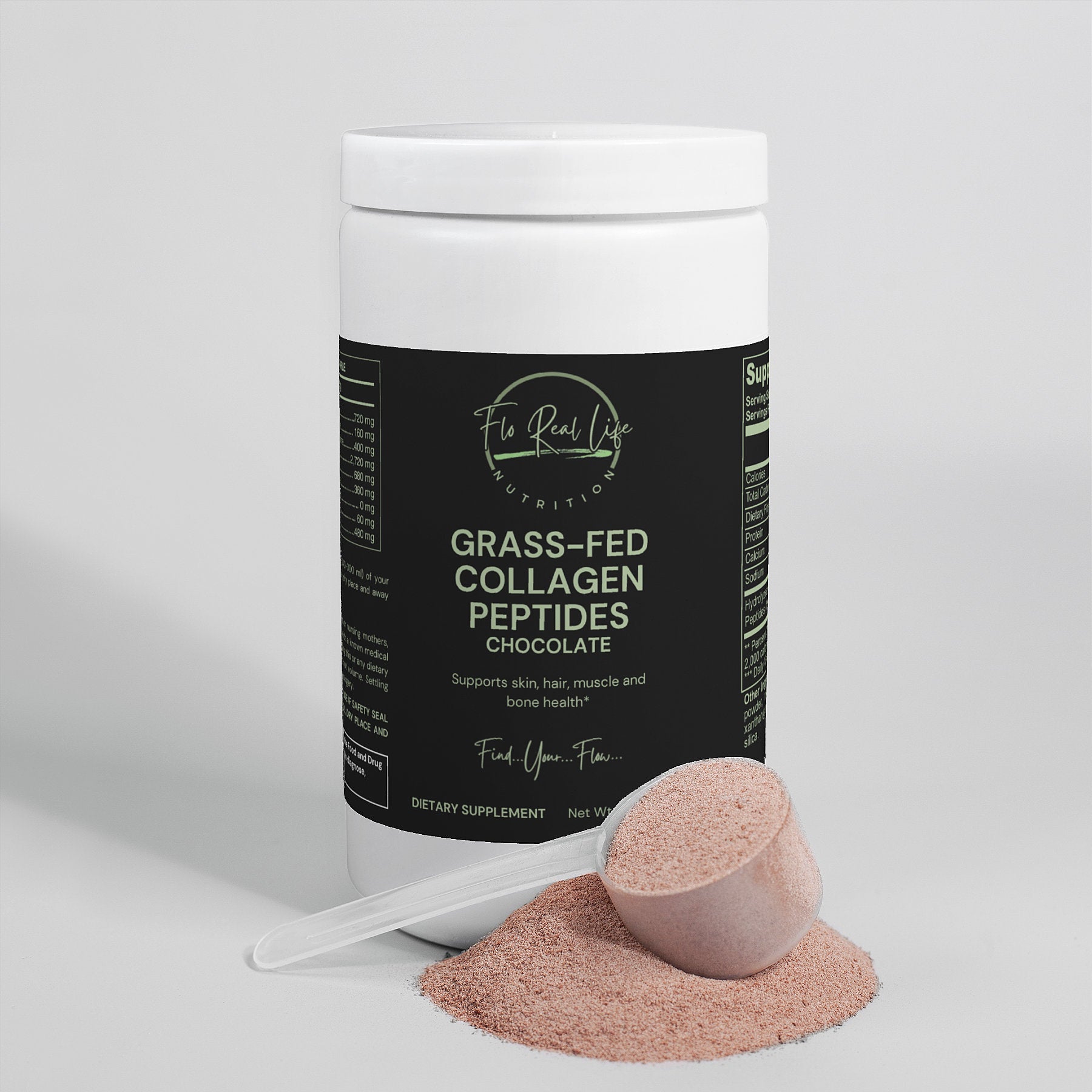 Grass - Fed Collagen Peptides Powder (Chocolate) - Flo Real Life Nutrition