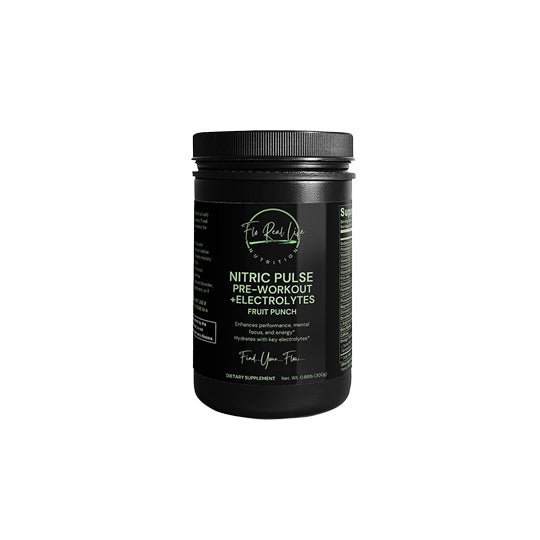 Nitric Pulse Pre - Workout Powder With Electrolytes (Fruit Punch) - Flo Real Life Nutrition