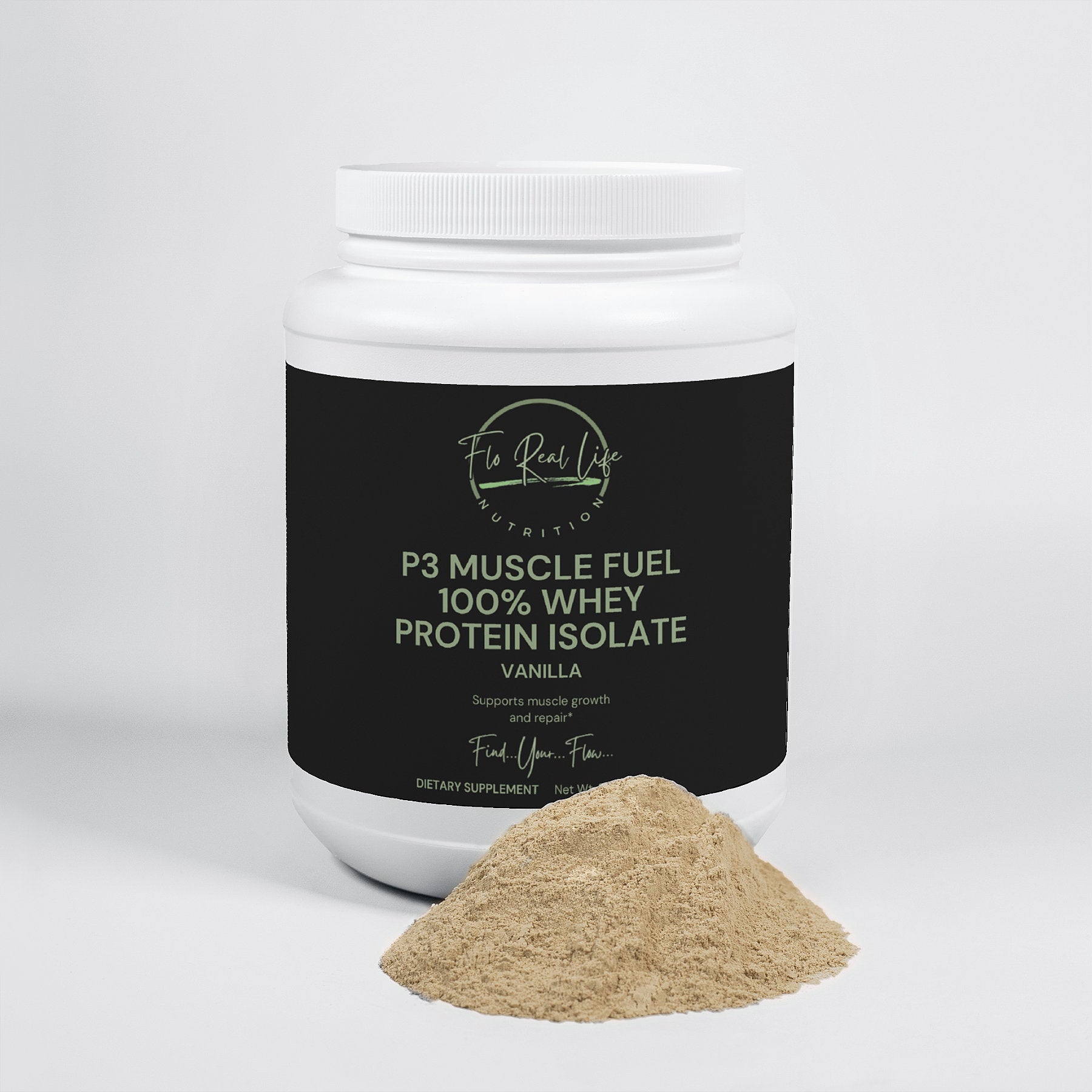 P3 100% Whey Protein Isolate (Vanilla) - Flo Real Life Nutrition