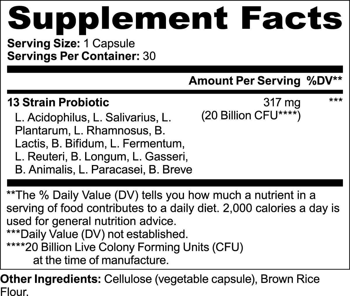 Probiotic 20 Billion - Flo Real Life Nutrition