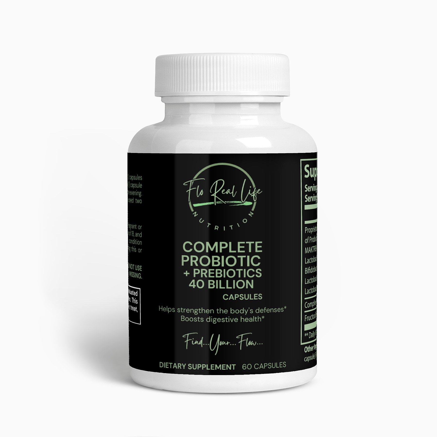 Probiotic 40 Billion with Prebiotics - Flo Real Life Nutrition