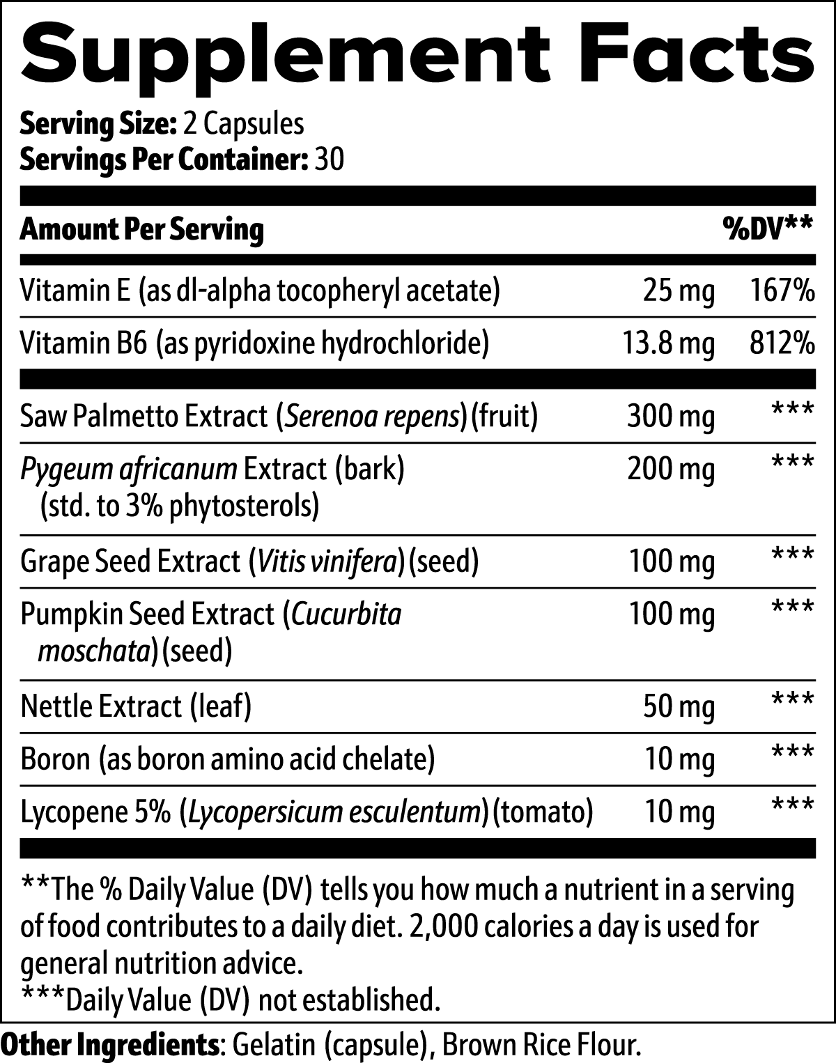 Prostate Renewal - Saw Palmetto & Pygeum Complex - Flo Real Life Nutrition