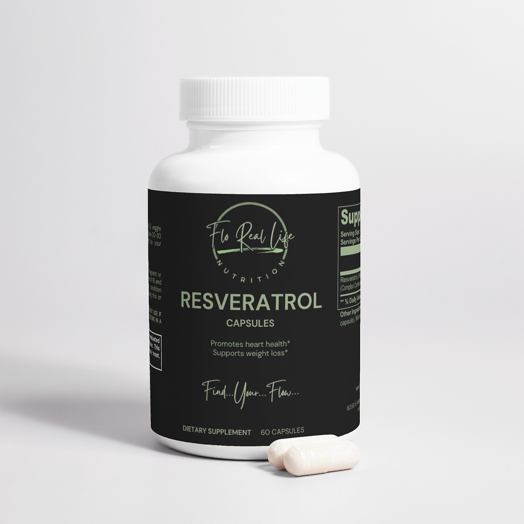 Resveratrol 50% 600mg - Flo Real Life Nutrition